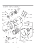 Part Location Diagram of AJQ35154205 LG TUB ASSEMBLY,OUTER