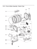Part Location Diagram of 3044EL1001B LG Tub,Drum(Front)
