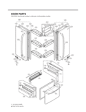 Part Location Diagram of AED37133102 LG Handle Assembly,Freezer