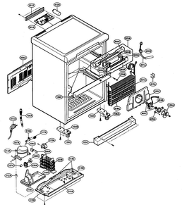 Cabinet Parts Diagram and Parts List for GR-K095  LG Refrigerator