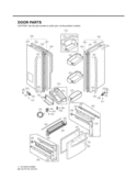 DOOR PARTS Diagram and Parts List for LFX25971ST  LG Refrigerator