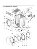 Part Location Diagram of 3091EL0003L LG Cabinet Assembly