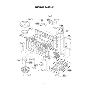 Section 6 Diagram and Parts List for LMV2083SW AWHELGA LG Microwave Oven Combo