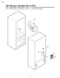WATER and ICE MAKER PARTS Diagram and Parts List for LFC20760SW ASW1LGY LG Refrigerator