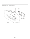 EXPLODED VIEW  PANEL ASSEMBLY Diagram and Parts List for LDS4821ST  LG Dishwasher