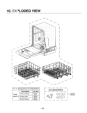 ACCESSORIES   EXPLODED VIEW Diagram and Parts List for LDS4821BB  LG Dishwasher