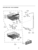 EXPLODED VIEW  RACK ASSEMBLY Diagram and Parts List for LDS4821BB  LG Dishwasher