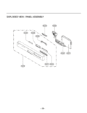 Part Location Diagram of 3751DD1001J LG Dishrack Assembly