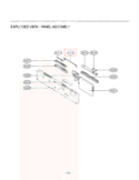 EXPLODED VIEW  PANEL ASSEMBLY Diagram and Parts List for LDF6920WW ABWEEUS LG Dishwasher