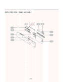EXPLODED VIEW  PANEL ASSEMBLY Diagram and Parts List for LDF6920BB D1608BB LG Dishwasher