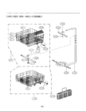 EXPLODED VIEW  RACK ASSEMBLY Diagram and Parts List for LDS4821WW  LG Dishwasher