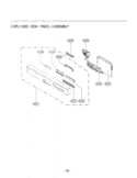 EXPLODED VIEW  PANEL ASSEMBLY Diagram and Parts List for LDS4821WW  LG Dishwasher