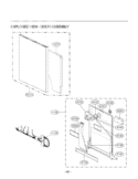 EXPLODED VIEW  DOOR ASSEMBLY Diagram and Parts List for LDS4821WW  LG Dishwasher