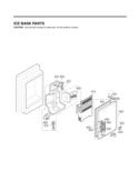 ICE BANK PARTS Diagram and Parts List for LFX25971SW  LG Refrigerator