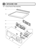EXPLODED VIEW  Control Panel & Plate Assembly Diagram and Parts List for DLE5955W ABWEEUS LG Dryer
