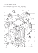 Part Location Diagram of 3721ER1126D LG Panel Assembly,Control