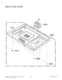 BASE PLATE PARTS Diagram and Parts List for LRMP1270ST CSSELGA LG Microwave