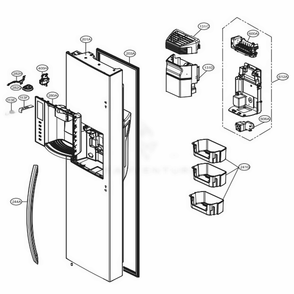 Part Location Diagram of ACQ87270804 LG COVER ASSEMBLY,DISPLAY