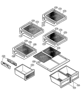Refrigerator Parts Diagram and Parts List for LFX25950SB 00 LG Refrigerator