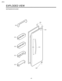 Part Location Diagram of ADC30116621 LG Door Assembly,Refrigerator