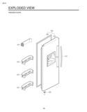 Part Location Diagram of ADC30170430 LG Door Assembly,Semi Freezer