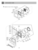 EXPLODED VIEW Diagram and Parts List for DLEV833W  LG Dryer