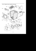 Drum & Motor Assembly Diagram and Parts List for DLGX3002W  LG Dryer