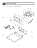 Part Location Diagram of 3721EL1013L LG Panel Assembly,Control