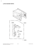 LATCH BOARD PARTS Diagram and Parts List for LMA1180ST  LG Microwave