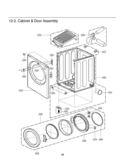 Part Location Diagram of 3091EL0002B LG Cabinet Assembly