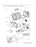 Part Location Diagram of 5209EL1001D LG Duct Assembly