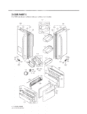 DOOR PARTS Diagram and Parts List for LFX25971SB  LG Refrigerator