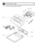 Part Location Diagram of 3721EL1013B LG Panel Assembly,Control