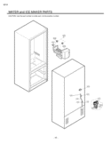 WATER and ICE MAKER PARTS Diagram and Parts List for LFC23760SB  LG Refrigerator