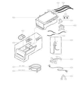 Drum And Motor Parts Diagram and Parts List for WM4270HVA 01 LG Washer