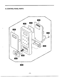 Complete Microwave Page 3 Diagram and Parts List for MA-682M  LG Microwave