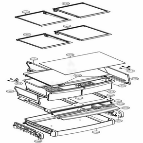 Refrigerator Parts Diagram and Parts List for LFCS22520D ASBCNA4 LG Refrigerator