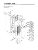FREEZER COMPARTMENT  EXPLODED VIEW Diagram and Parts List for LSC21943ST GR-L227SSPH LG Refrigerator