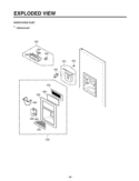 DISPENSER PART  EXPLODED VIEW Diagram and Parts List for LSC21943ST GR-L227SSPH LG Refrigerator