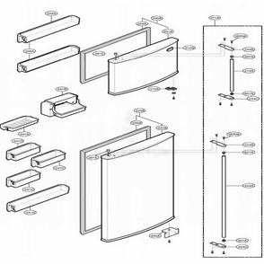 Main Parts 3 Diagram and Parts List for LRTBC2025T ATICLGX LG Refrigerator