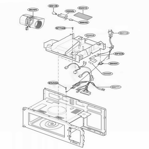 Interior Parts 2 Diagram and Parts List for 79602 KWHESEG LG Range