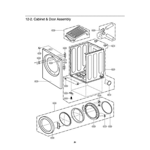 Section 2 Diagram and Parts List for DLE0442W ABWEEUS LG Dryer