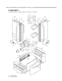 DOOR PARTS Diagram and Parts List for LFX25971SW LFX25971SW /01 LG Refrigerator