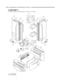 DOOR PARTS Diagram and Parts List for LFX25971ST LFX25971ST /01 LG Refrigerator