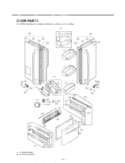 DOOR PARTS Diagram and Parts List for LFX25971SB LFX25971SB /01 LG Refrigerator