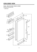 REFRIGERATOR DOOR PART  EXPLODED VIEW Diagram and Parts List for LRSPC2031T  LG Refrigerator