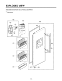 FREEZER DOOR PART   EXPLODED VIEW Diagram and Parts List for LSC27970ST  LG Refrigerator