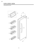 Part Location Diagram of ADC30116617 LG Door Assembly,Refrigerator