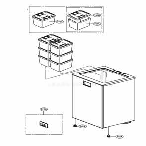 Main 2 Diagram and Parts List for LRKNC0505V ANSCNA0 LG Refrigerator