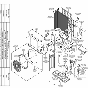 Outdoor Unit Diagram and Parts List for LSU242HSV AWHBEUS LG Air Conditioner